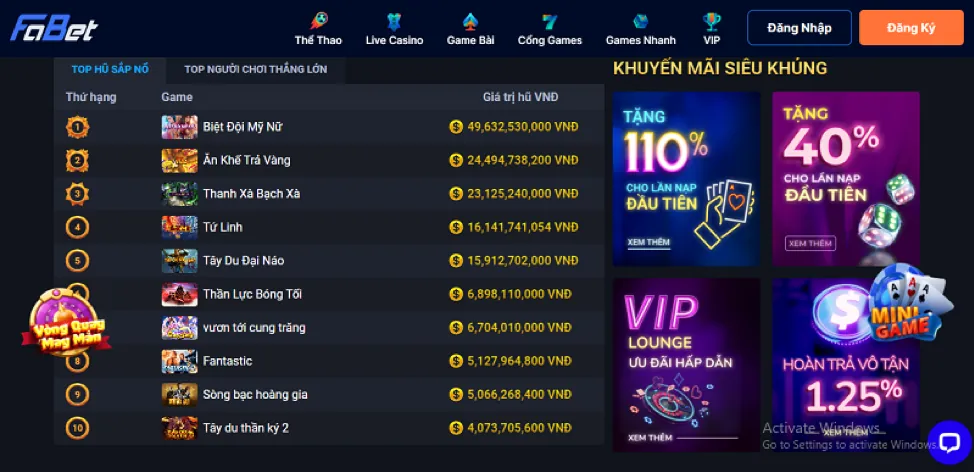 Thưởng chào mừng 100% cho lần nạp đầu tại GK888