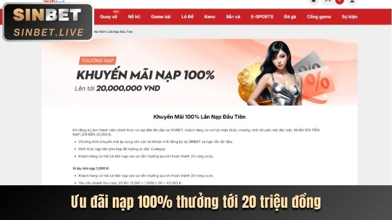 Bước 2: Nạp tiền vào tài khoản gk888 casino